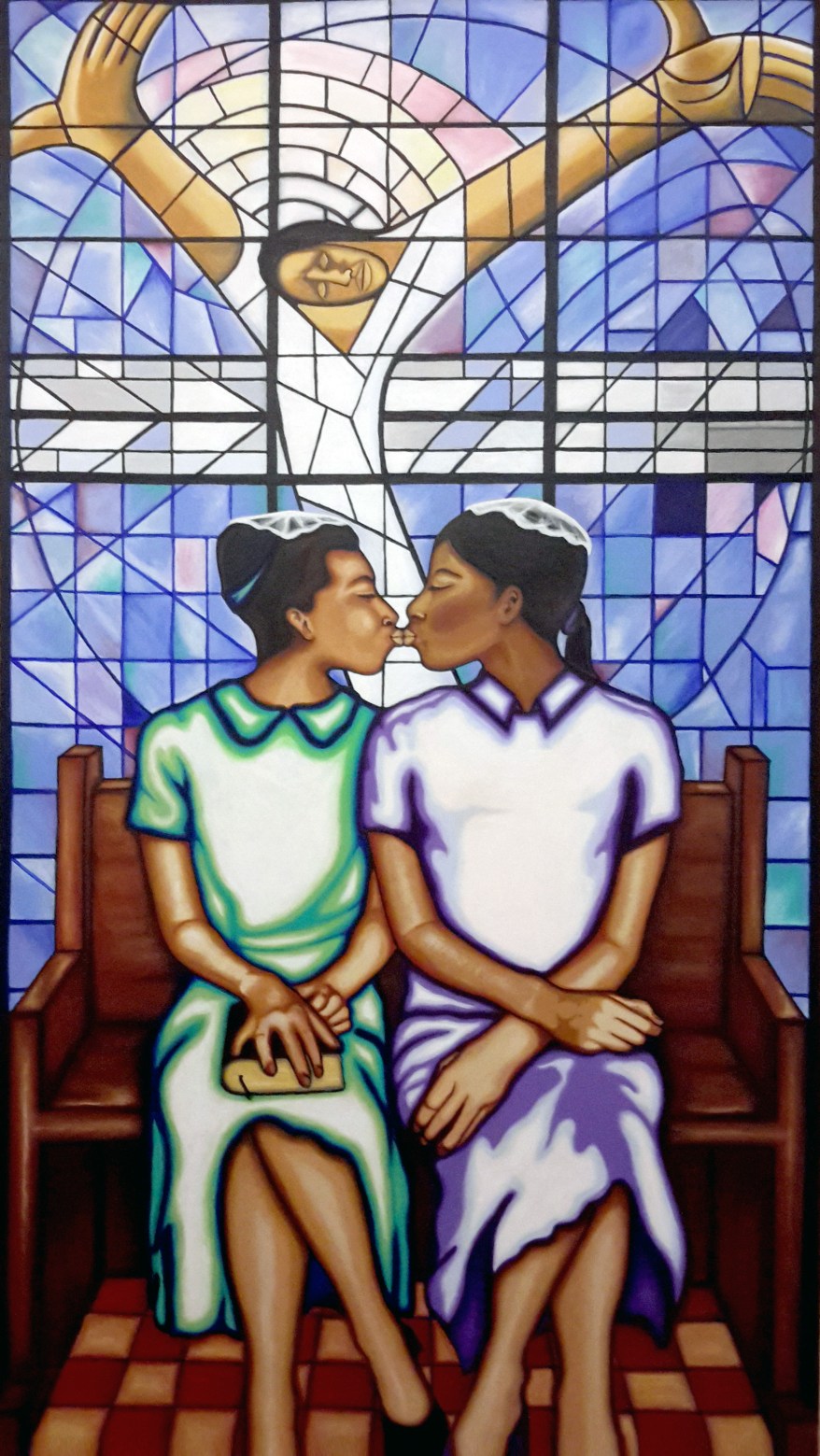 The_Kiss_acrylic_on_canvas_36x68_2015